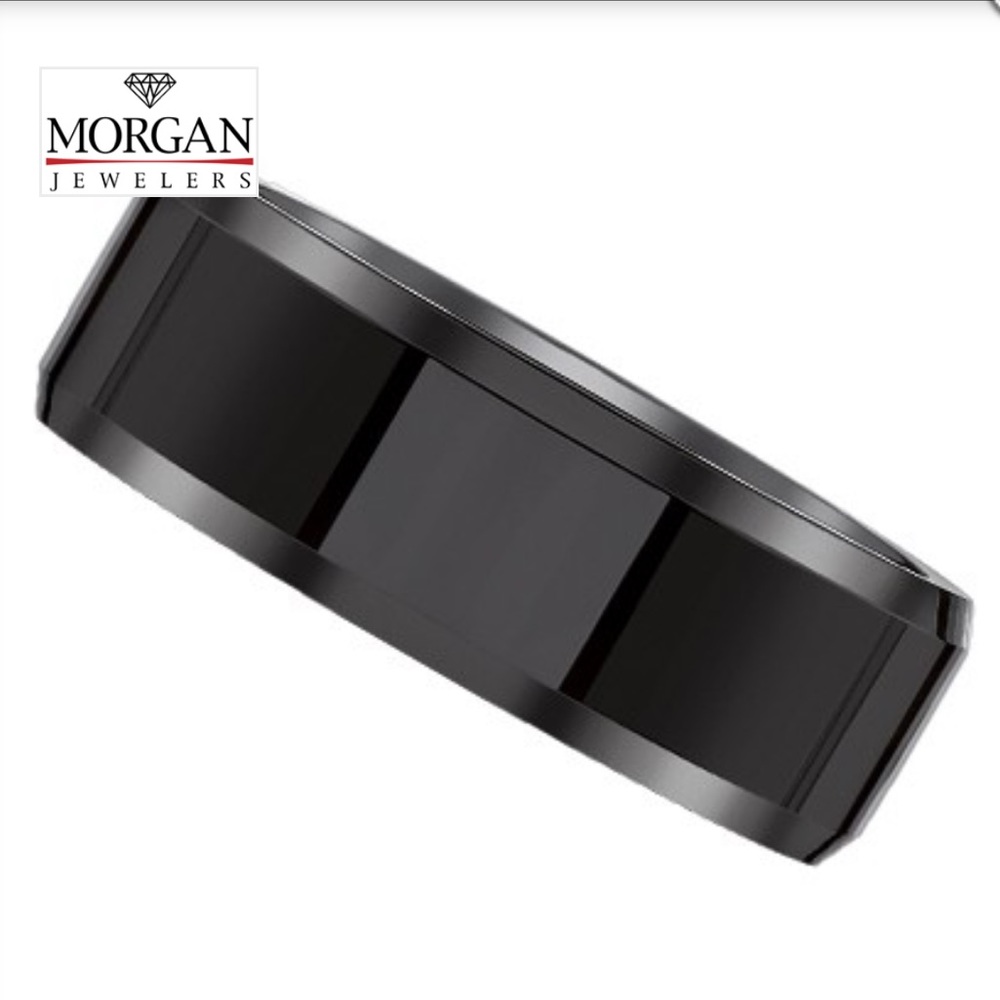 Men’s Black Ceramic Ring. Size 9